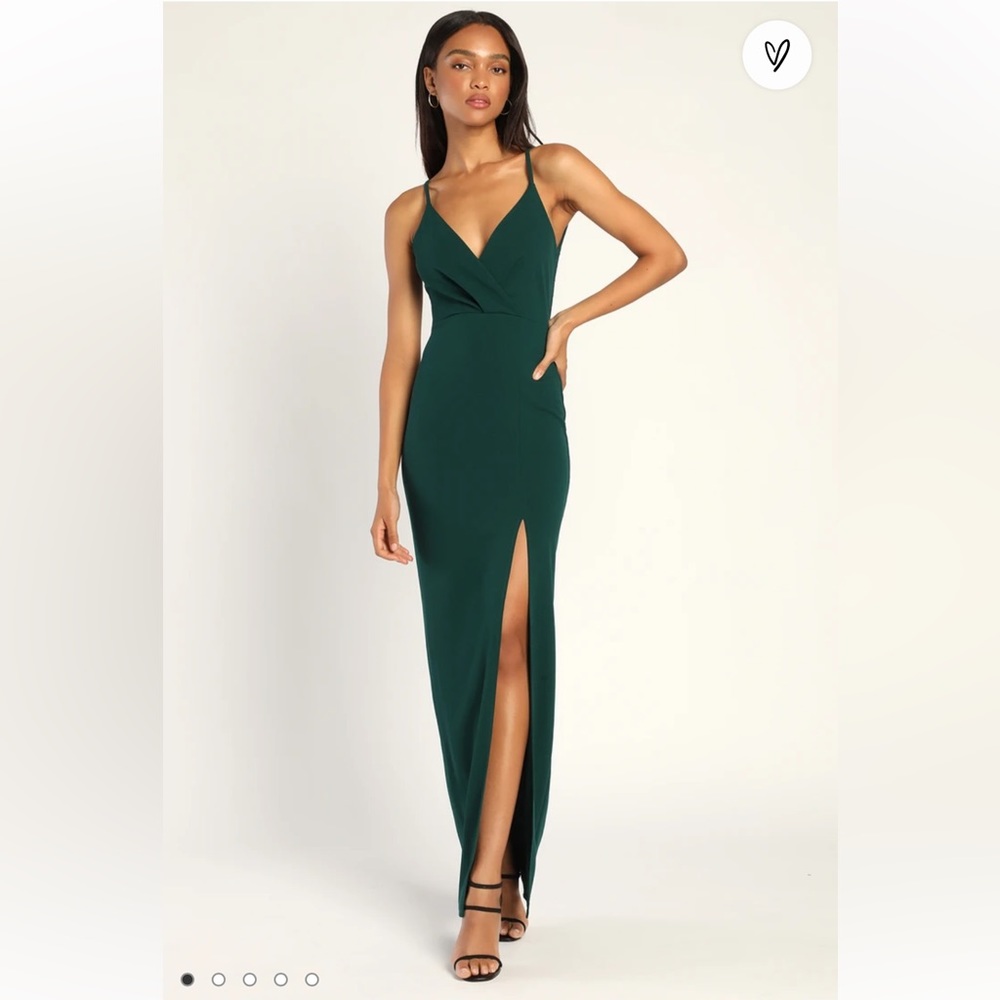 Love and Affection Emerald Green Lace Sleeveless Maxi Dress | Lulus | Worn once